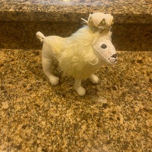2013 Annalee Christmas Other White Lion King With Gold Crown 7” Stuffed Figure